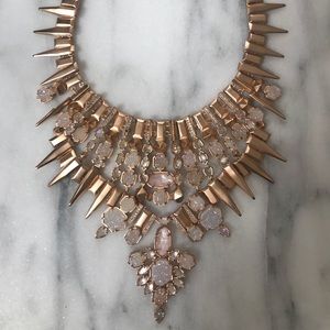 Kendra Scott Rose Gold Iridescent Statement Bib